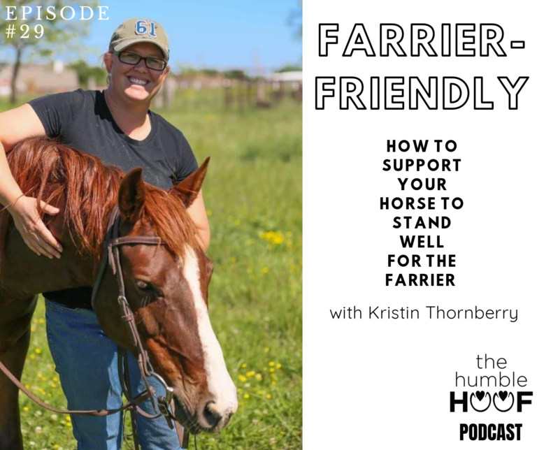 Farrier Friendly: How To Support Your Horse To Stand Well for The Farrier with Kristin Thornberry