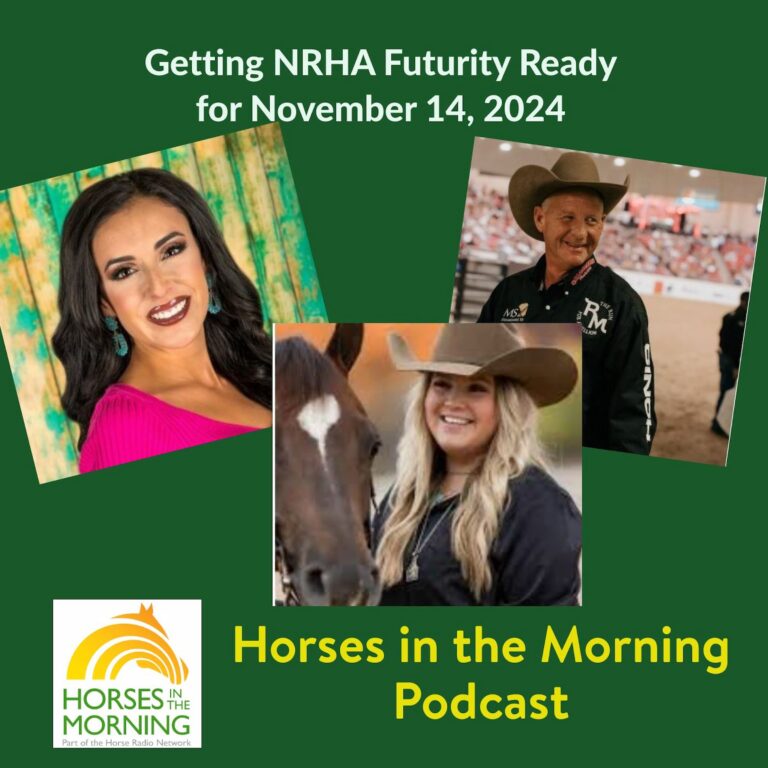 Getting NRHA Futurity Ready, for November 14, 2024 – HORSES IN THE MORNING