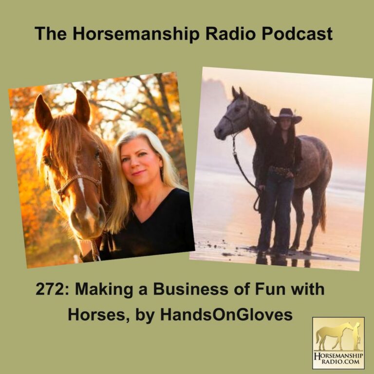 272: Making a Business of Fun with Horses, by HandsOnGloves