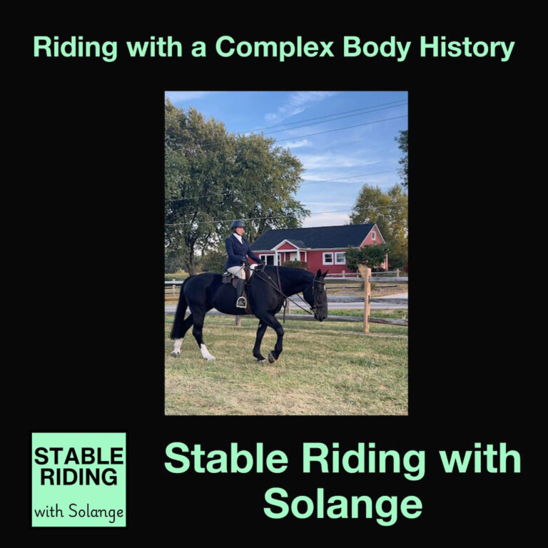 Riding with a Complex Body History