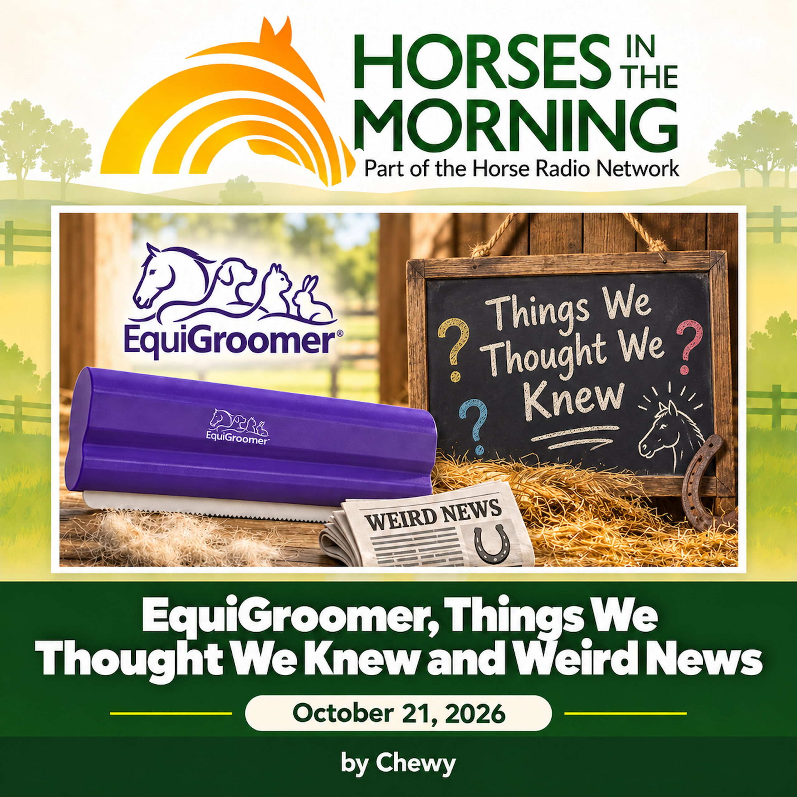 EquiGroomer, Things We Thought We Knew and Weird News for October 21, 2026 by Chewy